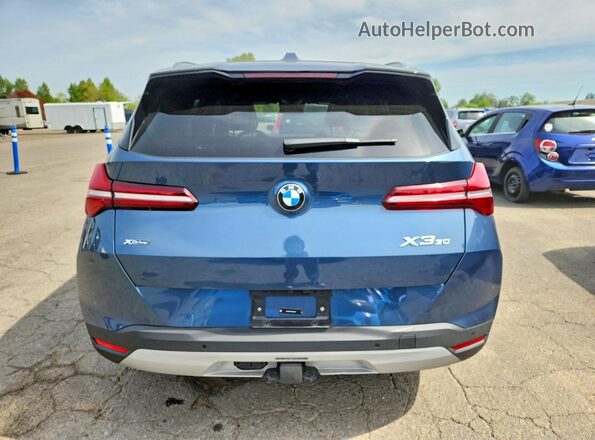 5UX53GP05S9033407 2025 BMW X3 Blue Widok z tyłu
