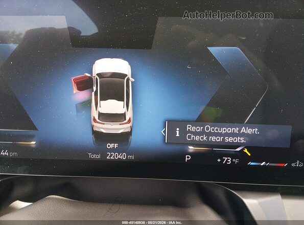 5UX53GP08S9132691 2025 BMW X3 Белый Вид задних сидений