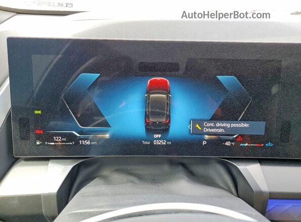 5UX53GP08T9160315 2026 BMW X3 Черный Вид щитка приборов