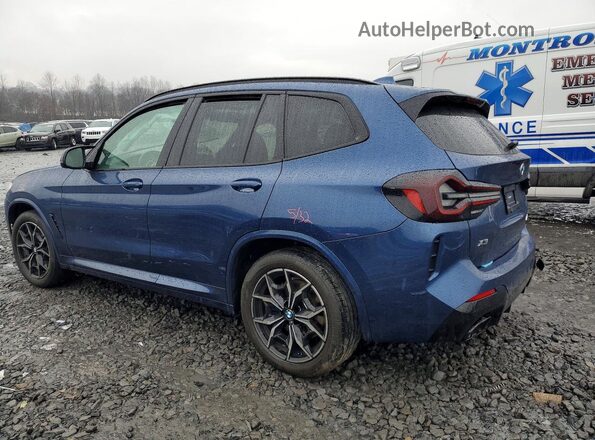 5UX83DP01P9N70830 2023 BMW X3 Синий Задняя левая четверть