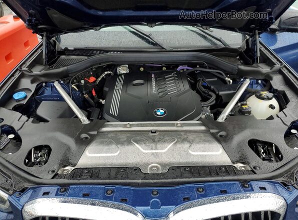 5UX83DP01P9N70830 2023 BMW X3 Синий Вид подкапотного пространства