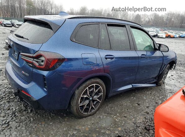 5UX83DP01P9N70830 2023 BMW X3 Синий Задняя правая четверть