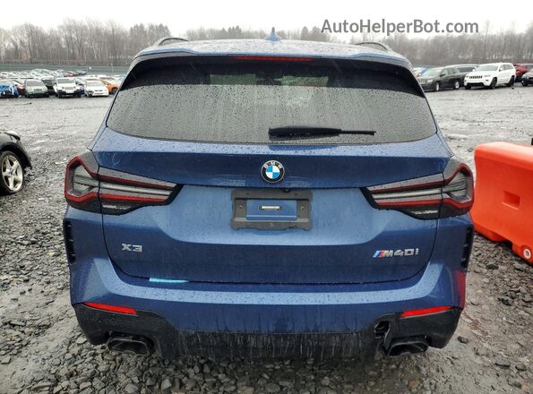 5UX83DP01P9N70830 2023 BMW X3 Синий Вид сзади