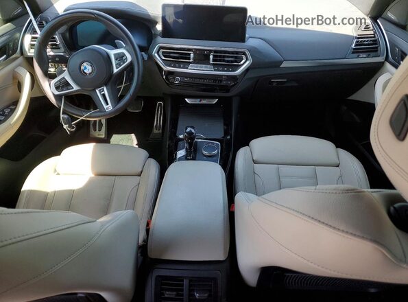 5UX83DP04N9N17407 2022 BMW X3 Черный Вид панели приборов