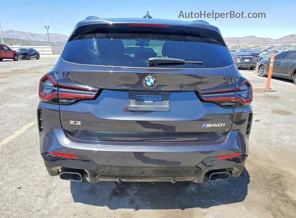 5UX83DP04N9N17407 2022 BMW X3 Черный Вид сзади