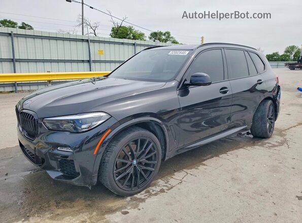 5UXCR4C01M9G03516 2021 BMW X5 Черный Передняя левая четверть