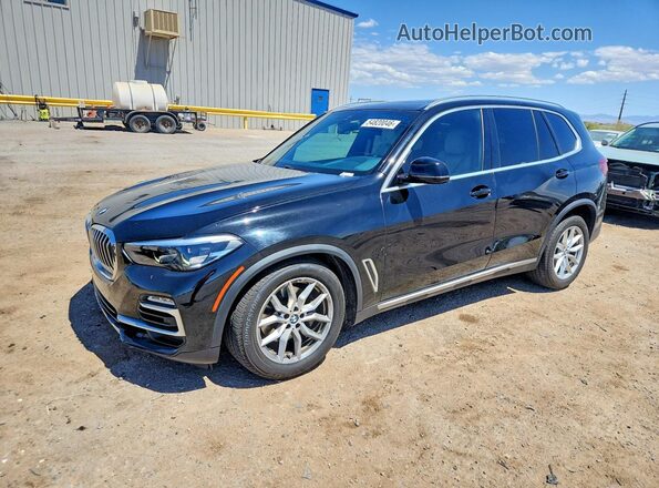 5UXCR4C07LLT19452 2020 BMW X5 Черный Передняя левая четверть