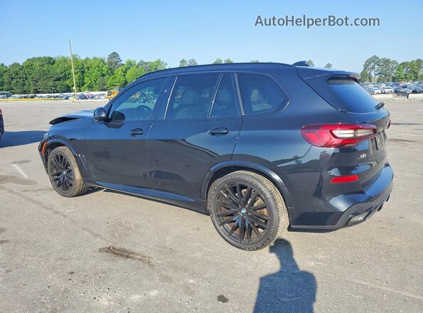 5UXCR4C07N9J39596 2022 BMW X5 Black Հետևի ձախ