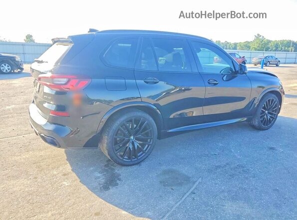 5UXCR4C07N9J39596 2022 BMW X5 Black Հետևի աջ