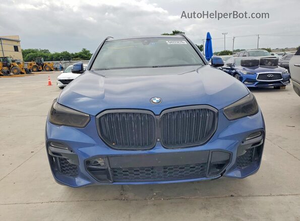 5UXCR4C08L9C64283 2020 BMW X5 Синий Вид спереди