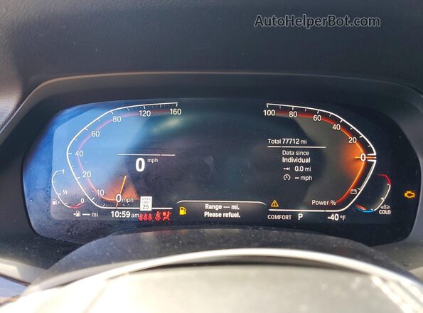 5UXCR4C09P9P56033 2023 BMW X5 Черный Вид щитка приборов