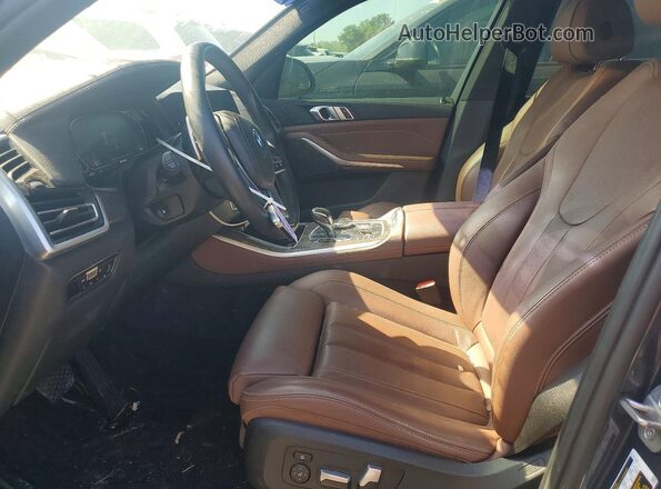5UXCR6C01N9J47883 2022 BMW X5 Black Вид салону спереду