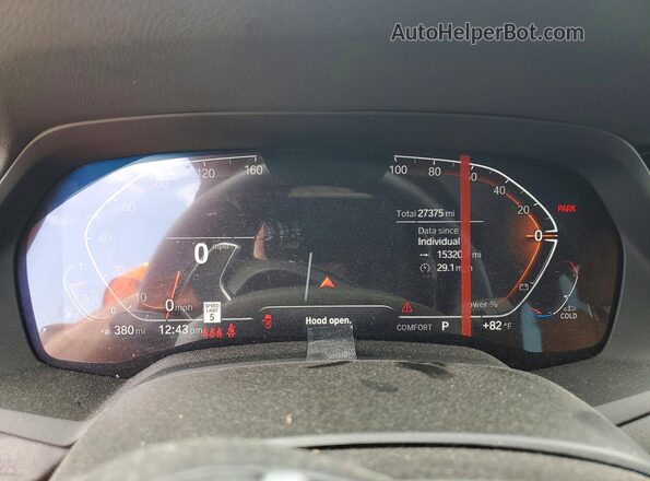 5UXCR6C01N9N14488 2022 BMW X5 Белый Вид щитка приборов