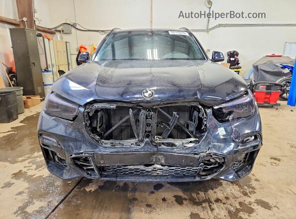 5UXCR6C04M9G41267 2021 BMW X5 Blue Front view