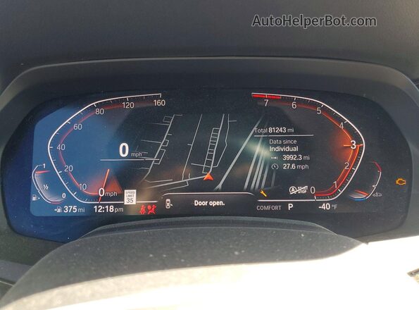 5UXCR6C06L9B26320 2020 BMW X5 Черный Вид щитка приборов