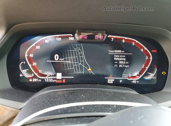 5UXCR6C06M9F85297 2021 BMW X5 Белый Вид щитка приборов