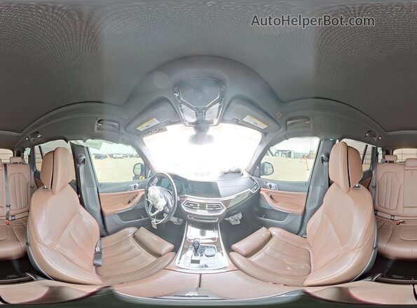 5UXCR6C07L9B15911 2020 BMW X5 Blue Widok wnętrza 360 stopni