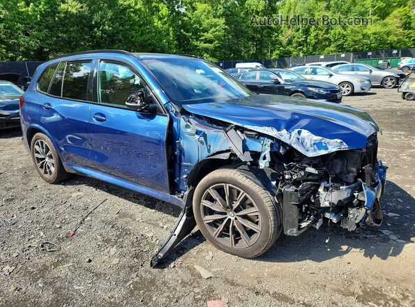 5UXCR6C09P9R05956 2023 BMW X5 Синий Передняя правая четверть