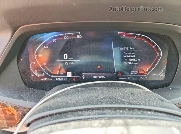 5UXCR6C0XLLL65837 2020 BMW X5 Белый Вид щитка приборов