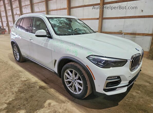 5UXCR6C0XLLL65837 2020 BMW X5 Белый Передняя правая четверть