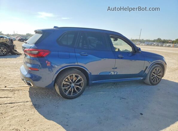 5UXCR6C53KLL12911 2019 BMW X5 Синий Задняя правая четверть