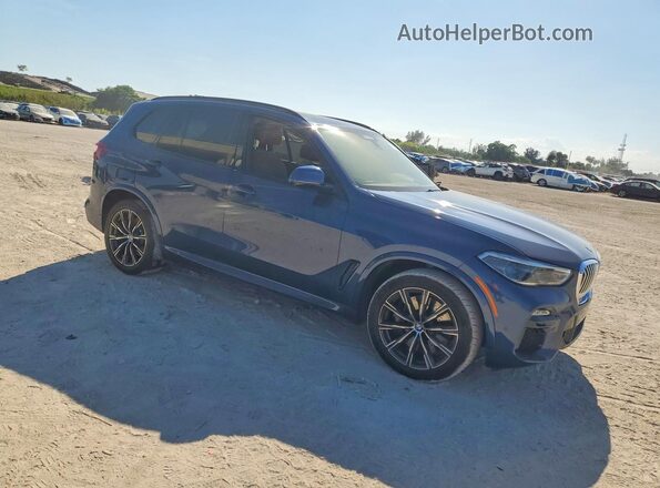 5UXCR6C53KLL12911 2019 BMW X5 Синий Передняя правая четверть