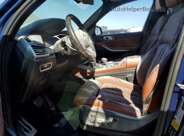 5UXCR6C53KLL12911 2019 BMW X5 Синий Вид салона спереди