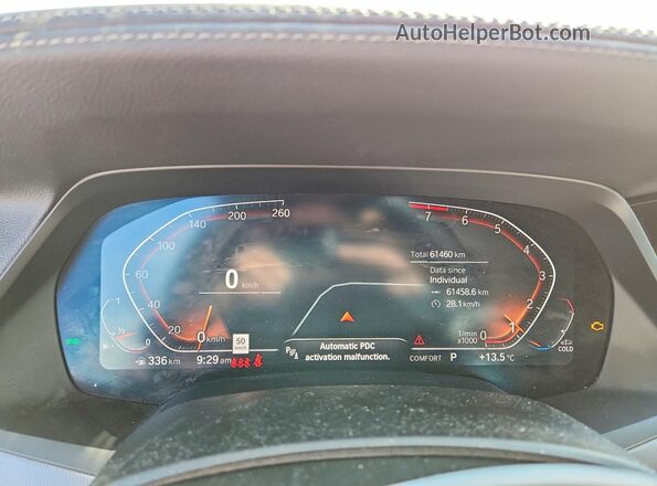 5UXCR6C55KLL24798 2019 BMW X5 Белый Вид щитка приборов