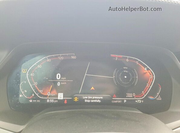 5UXCR6C55KLL35705 2019 BMW X5 Угольный Вид щитка приборов