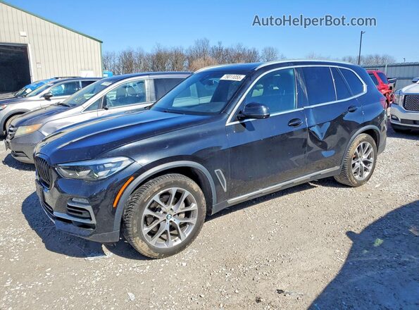 5UXCR6C59KLL40356 2019 BMW X5 Черный Передняя левая четверть
