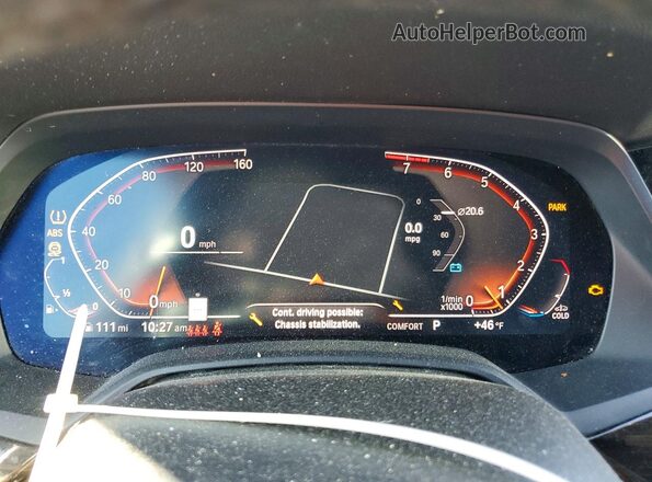 5UXCR6C59KLL40356 2019 BMW X5 Черный Вид щитка приборов