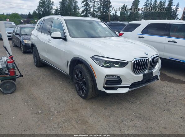 5UXCR6C5XKLL37515 2019 BMW X5 Белый Передняя правая четверть
