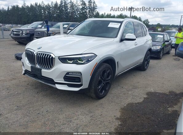 5UXCR6C5XKLL37515 2019 BMW X5 Белый Передняя левая четверть