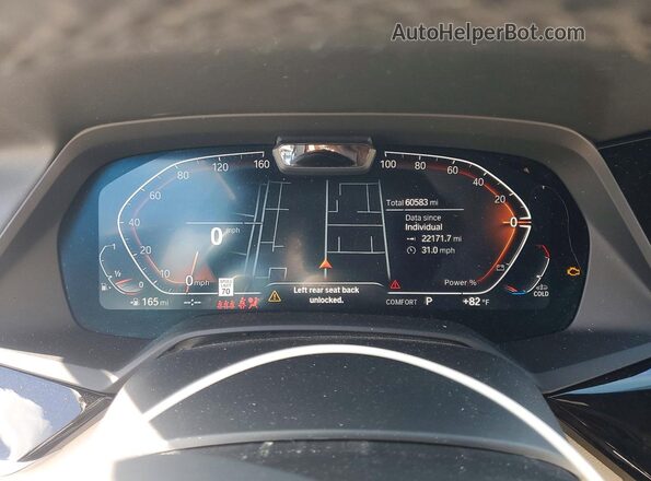5UXCW2C04N9M46950 2022 BMW X7 Black Widok zestawu wskaźników