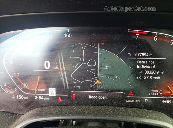 5UXCW2C07L0E74729 2020 BMW X7 Gray Widok zestawu wskaźników