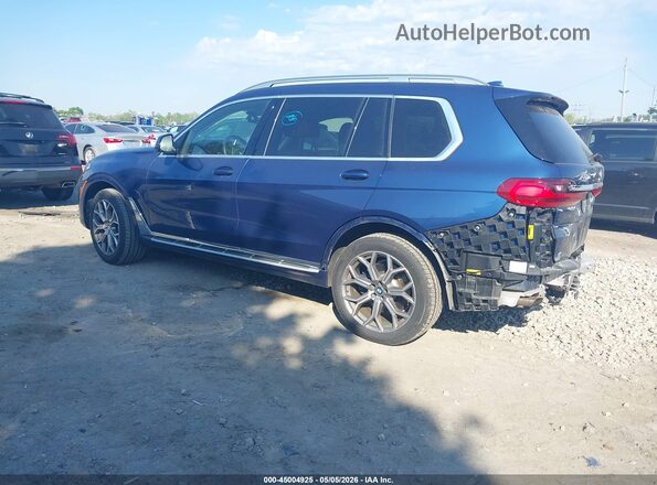 5UXCW2C07M9F83821 2021 BMW X7 Синий Задняя левая четверть