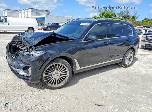 5UXCW2C07M9G50529 2021 BMW X7 Black Front left