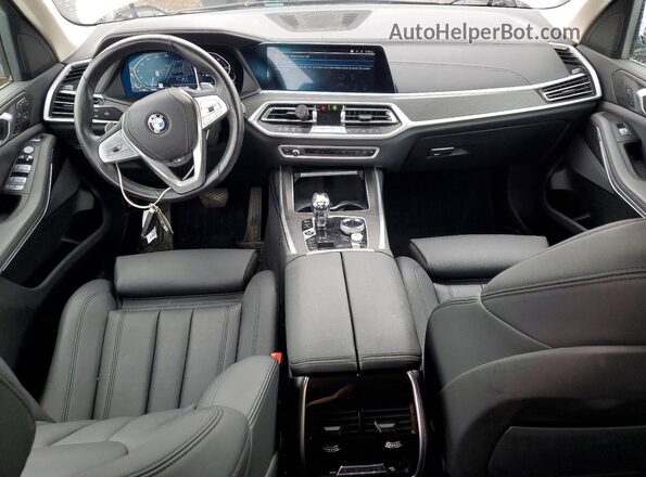 5UXCW2C08N9L34412 2022 BMW X7 White Widok deski rozdzielczej