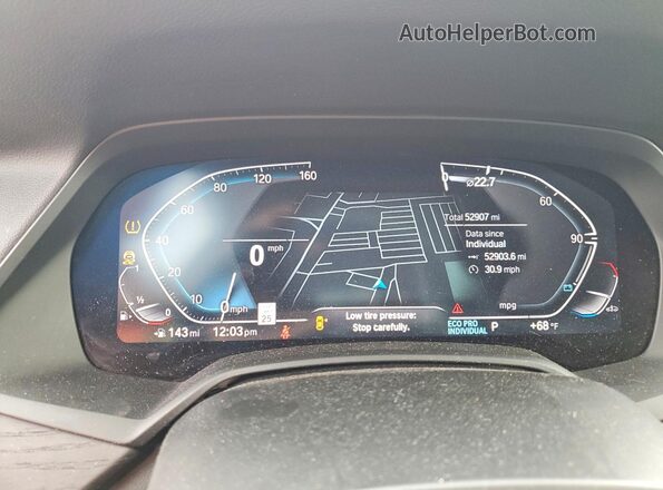 5UXCW2C08N9L34412 2022 BMW X7 White Widok zestawu wskaźników