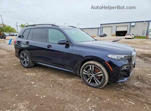 5UXCW2C09L0E74263 2020 BMW X7 Blue Przód prawy