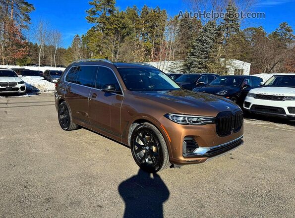 5UXCW2C09L9A00387 2020 BMW X7 Коричневый Задняя левая четверть
