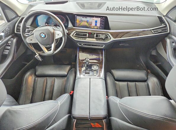 5UXCW2C0XL9B07254 2020 BMW X7 Blue Dashboard view