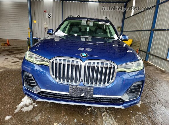 5UXCW2C0XL9B07254 2020 BMW X7 Blue Front view