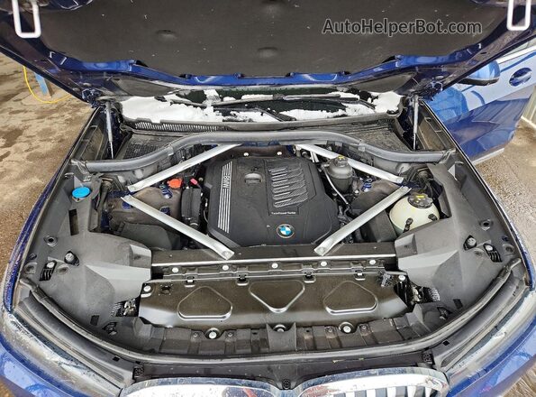 5UXCW2C0XL9B07254 2020 BMW X7 Blue Engine compartment view