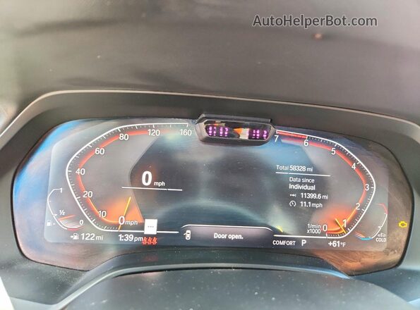 5UXCX4C53KLS37248 2019 BMW X7 Charcoal Widok zestawu wskaźników