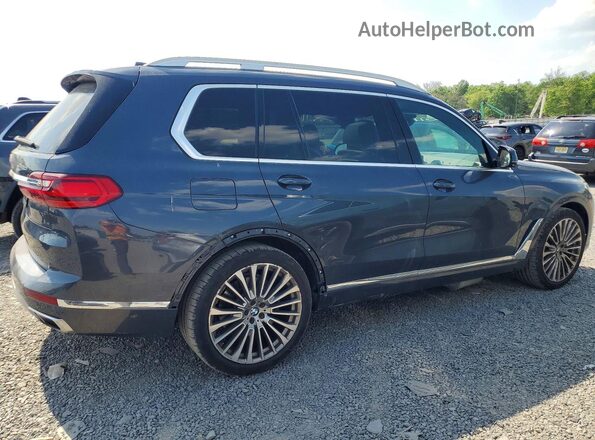 5UXCX4C54KLB39851 2019 BMW X7 Синий Задняя правая четверть