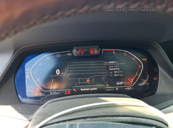 5UXCX4C54KLB39851 2019 BMW X7 Синий Вид щитка приборов