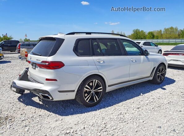 5UXCX4C55KLS37719 2019 BMW X7 White Trasero derecho