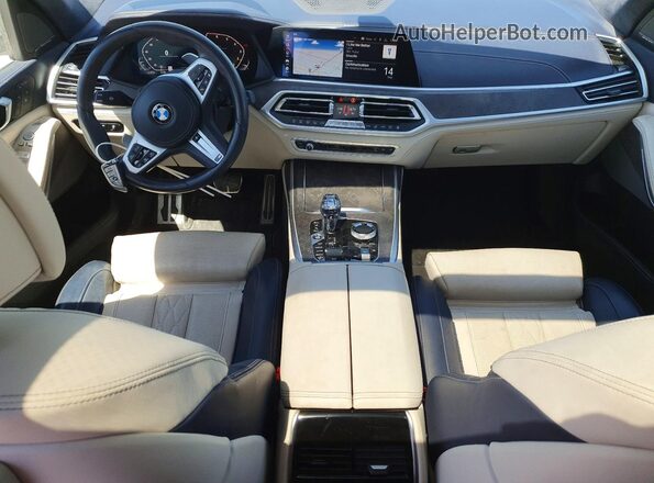 5UXCX4C55KLS37719 2019 BMW X7 White Vista del salpicadero