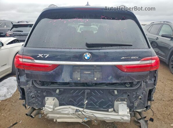5UXCX4C56KLS37129 2019 BMW X7 Blue Widok z tyłu